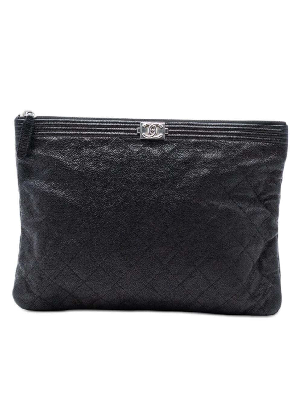 Chanel Medium Quilted Caviar Boy O Case #300761C81B